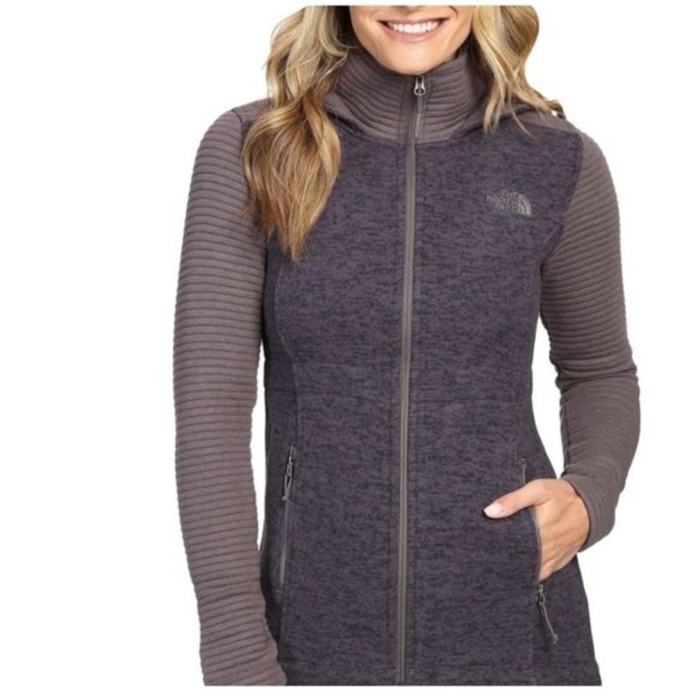 The North Face Insulated Hooded Parka Sweatshirt Full Zip Women’s M Gray